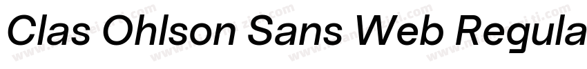 Clas Ohlson Sans Web Regular字体转换